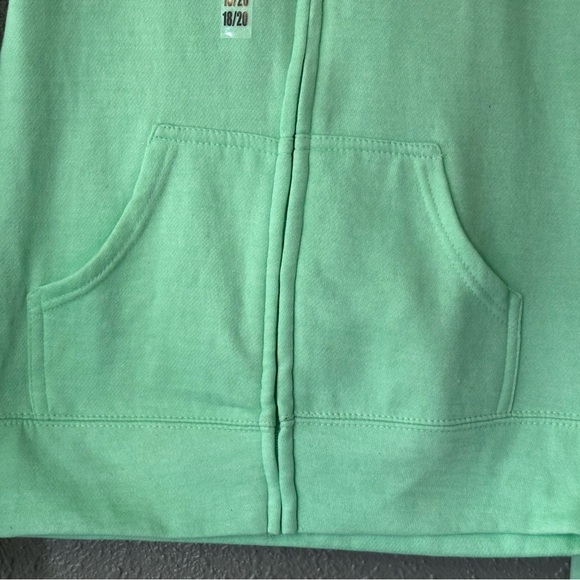 Salt Creek Apparel Girls Size L Green Zip Up Jacket Spokane Washington NWT PNW - Picture 4 of 6